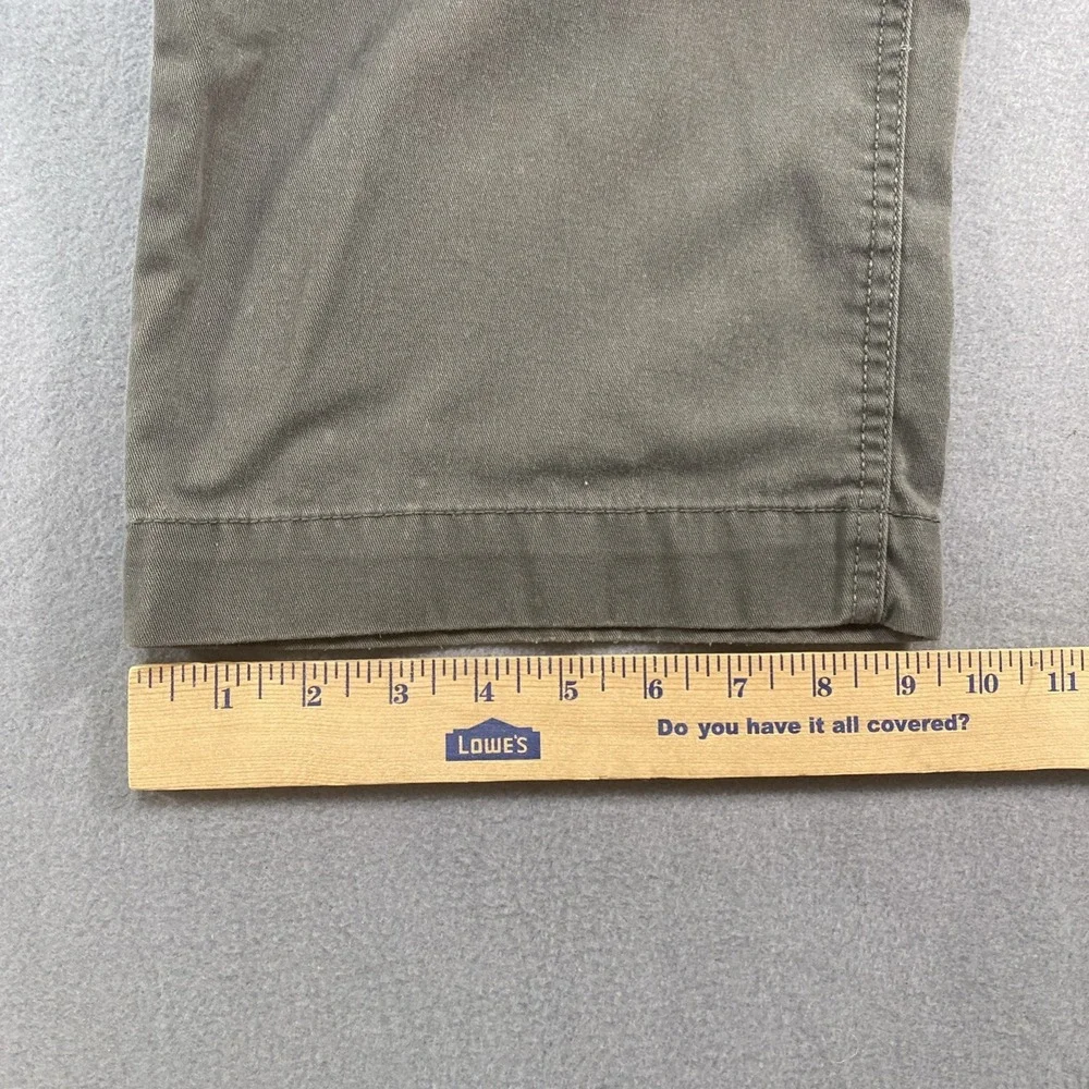 RedHead Cargo Pants Mens Green Cotton Stretch Straight Leg 42x30 Outdoor Hiking